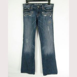 Plastic by Gly Jeans Size 7 Distressed